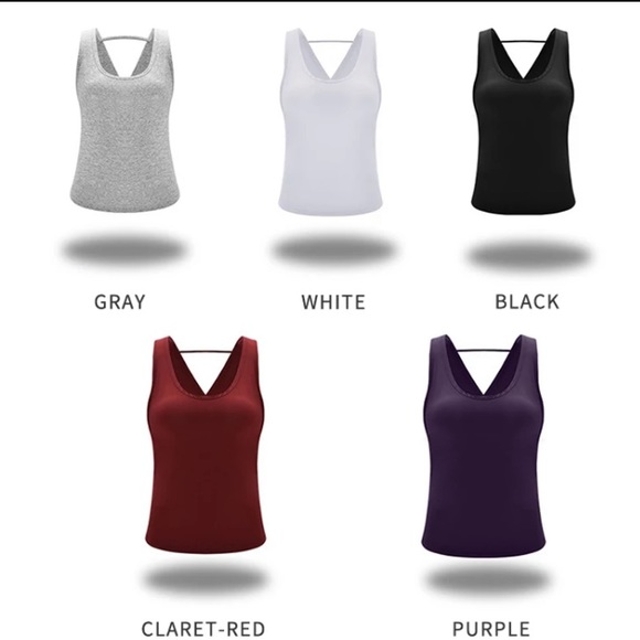 🧘🏼‍♀️Just In! Black Cross Back Yoga Top - Picture 3 of 7